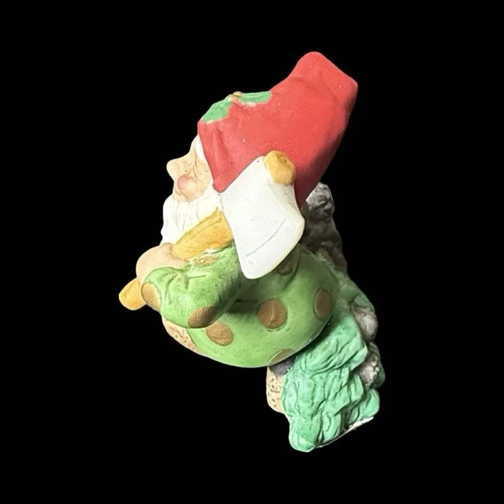 Fitz & Floyd Holiday Hamlet Enchanted Forest Gathering Pine Boughs 1993